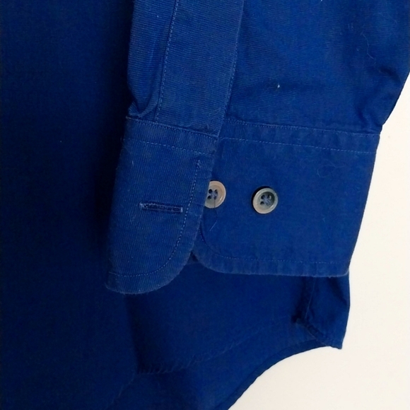 Holt Renfrew Classic Men's Botton-down Shirt 100%cotton sz 15.1/2 R in Dark Blue - Picture 3 of 11